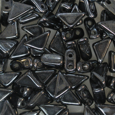 Czech Glass Tango Bead 2-Hole 6mm apx 5.3g Vials - Metallic Shades