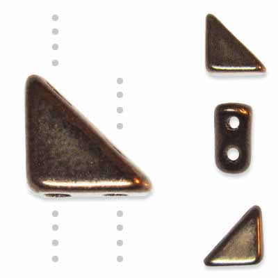 Czech Glass Tango Bead 2-Hole 6mm apx 5.3g Vials - Metallic Shades