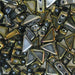 Czech Glass Tango Bead 2-Hole 6mm apx 5.3g Vials - Jet Shades