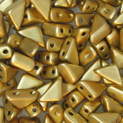 Czech Glass Tango Bead 2-Hole 6mm apx 5.3g Vials - Metallic Shades