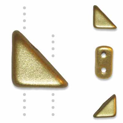 Czech Glass Tango Bead 2-Hole 6mm apx 5.3g Vials - Metallic Shades