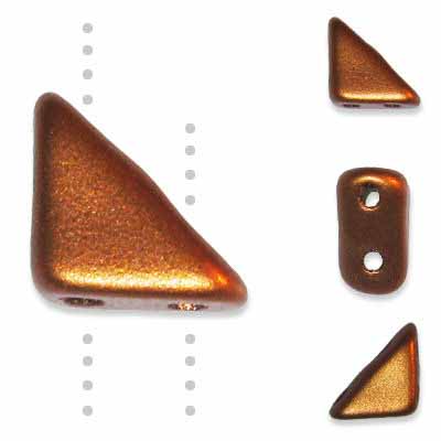 Czech Glass Tango Bead 2-Hole 6mm apx 5.3g Vials - Metallic Shades