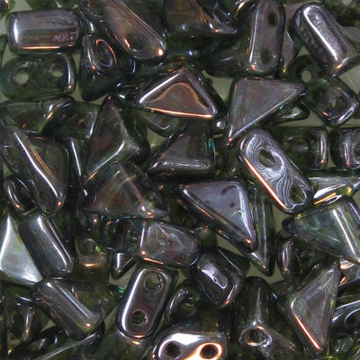 Czech Glass Tango Bead 2-Hole 6mm 50g - Transparent Shades