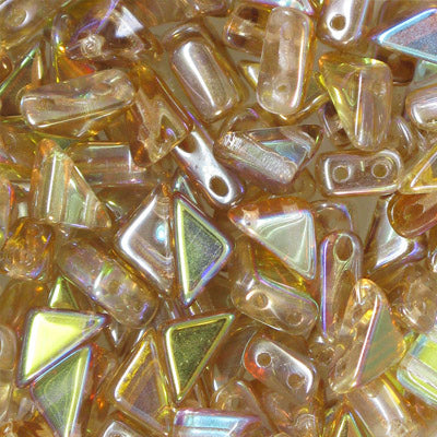 Czech Glass Tango Bead 2-Hole 6mm 50g - Transparent Shades