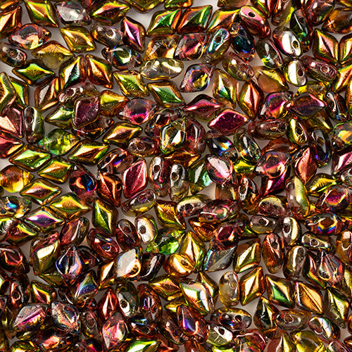 Matubo Czech Gemduo 2-Hole 50g Crystal Magic Shades