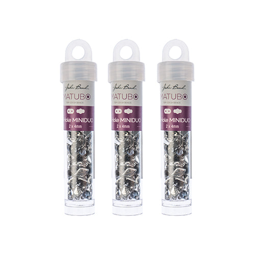 Matubo Czech Gemduo 2-Hole Approx 13g Vial Backlit Shades