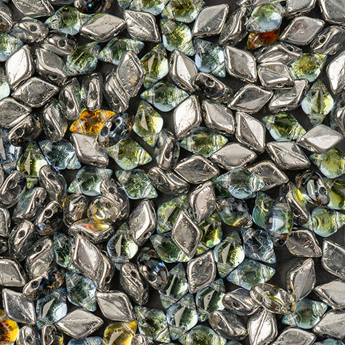 Matubo Czech Gemduo 2-Hole 50g Backlit Crystal Shades