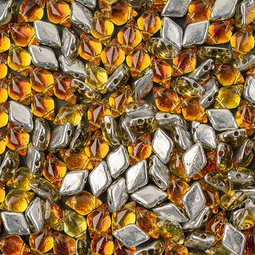 Matubo Czech Gemduo 2-Hole Approx 13g Vial Backlit Shades