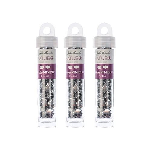 Matubo Czech Gemduo 2-Hole Approx 13g Vial Backlit Shades