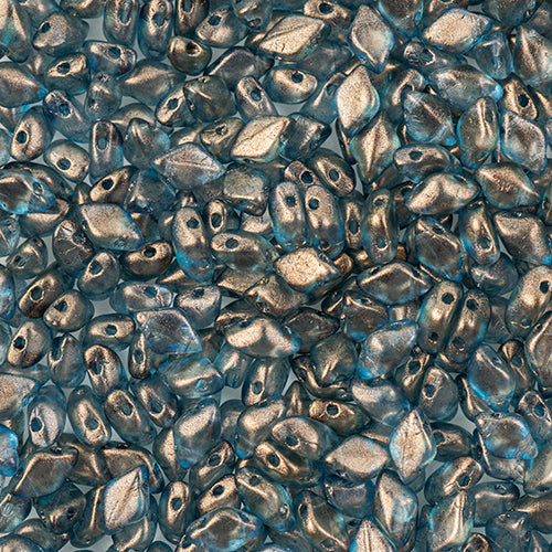 Matubo Czech Gemduo 2-Hole Approx 13g Vial Crystal Halo Shades