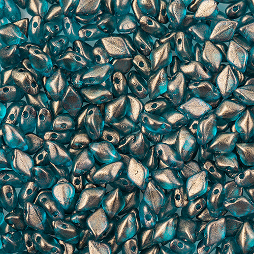 Matubo Czech Gemduo 2-Hole Approx 13g Vial Crystal Halo Shades