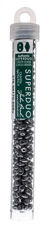 Matubo Czech Super Duo 2-Hole apx 22g vials  Metallic Shades