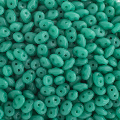 Matubo Czech Super Duo 2-Hole 100g Turquoise Green Shades