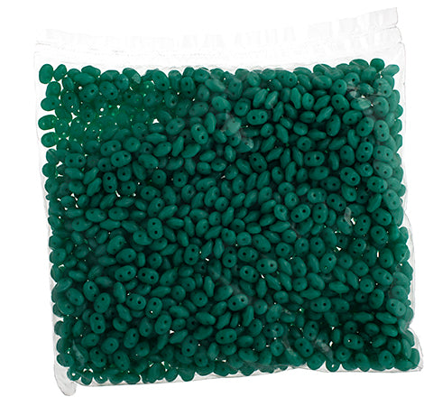 Matubo Czech Super Duo 2-Hole 100g Turquoise Green Shades