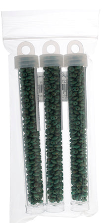 Matubo Czech Super Duo 2-Hole apx 22g vials  Turquoise Green Shades