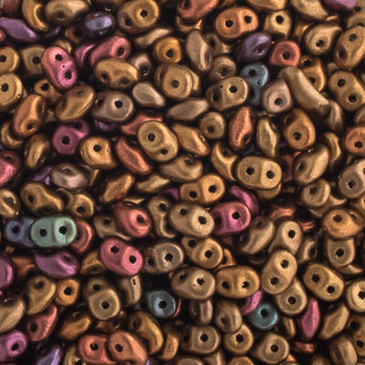 Matubo Czech Super Duo 2-Hole 100g Metallic Shades