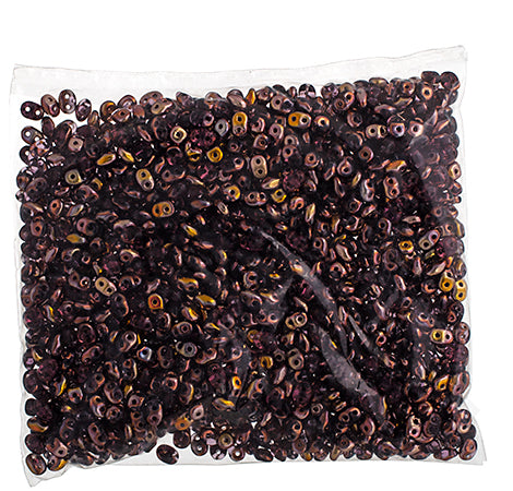 Matubo Czech Super Duo 2-Hole 100g Transparent Amethyst Shades