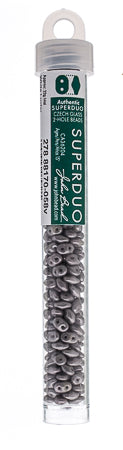 Matubo Czech Super Duo 2-Hole apx 22g vials  Chalk Shades