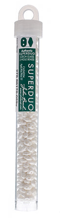 Matubo Czech Super Duo 2-Hole apx 22g vials  Chalk Shades