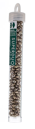 Matubo Czech Super Duo 2-Hole apx 22g vials  Chalk Shades