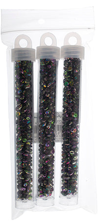 Matubo Czech Super Duo 2-Hole apx 22g vials  Crystal Magic Shades