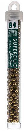 Matubo Czech Super Duo 2-Hole apx 22g vials  Metallic Shades