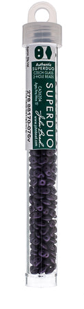 Matubo Czech Super Duo 2-Hole apx 22g vials  Metallic Shades