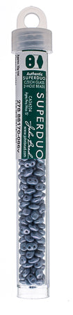 Matubo Czech Super Duo 2-Hole apx 22g vials  Chalk Shades