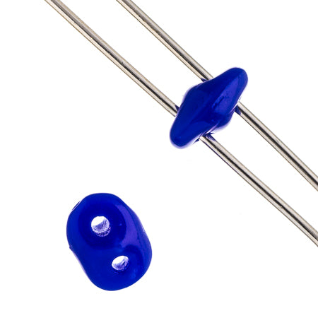 Matubo Czech Super Duo 2-Hole apx 22g vials  Opaque Blue Shades