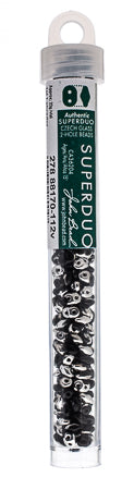 Matubo Czech Super Duo 2-Hole apx 22g vials  Metallic Shades