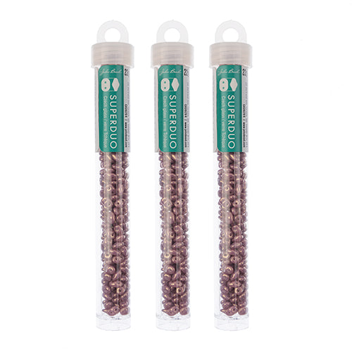 Matubo Czech Super Duo 2-Hole apx 22g vials  Chalk Shades