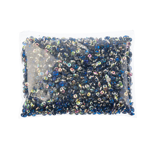 Matubo Czech Super Duo 2-Hole 100g Sapphire Shades