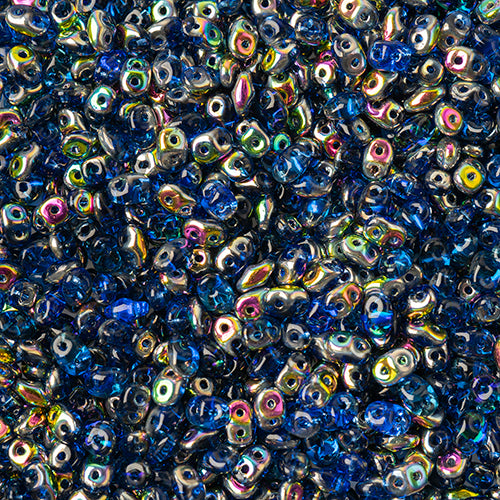 Matubo Czech Super Duo 2-Hole 100g Sapphire Shades