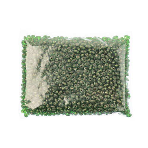 Matubo Czech Super Duo 2-Hole 100g Chrysolite Shades