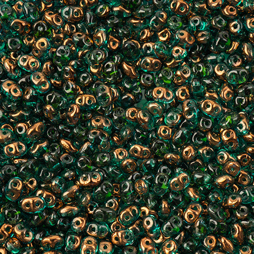 Matubo Czech Super Duo 2-Hole 100g Emerald Shades