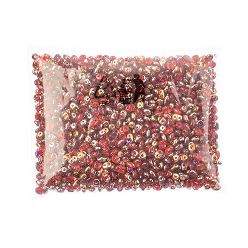 Matubo Czech Super Duo 2-Hole 100g Ruby Shades