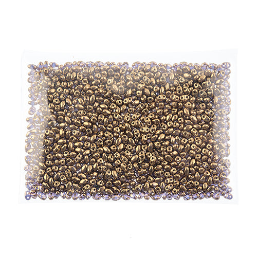 Matubo Czech Miniduo 2-Hole 50g Metallic Shades