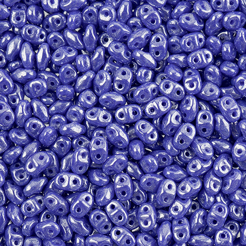 Matubo Czech Miniduo 2-Hole apx 13g Vials Opaque Blue Shades