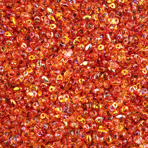 Matubo Czech Miniduo 2-Hole 50 grams Crystal/Summer Rainbow