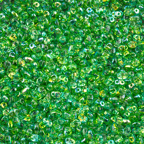 Matubo Czech Miniduo 2-Hole 50 grams Crystal/Summer Rainbow