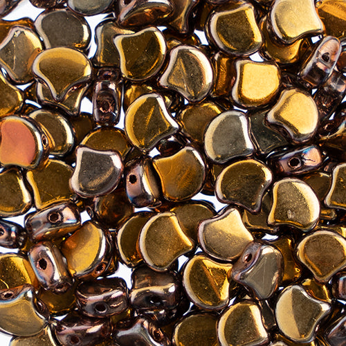 Matubo Czech Ginko 2-Hole 50g Metallic Shades