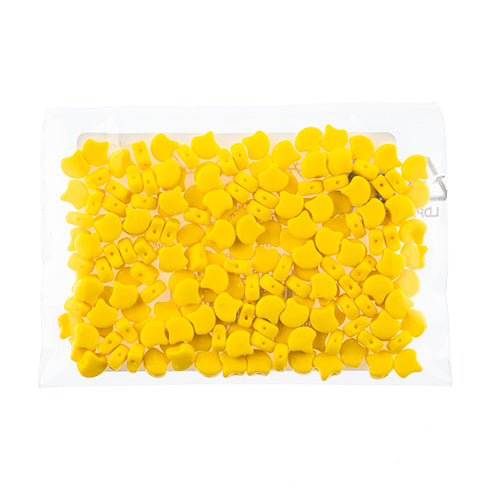 Matubo Czech Ginko 2-Hole 50g Opaque Limon