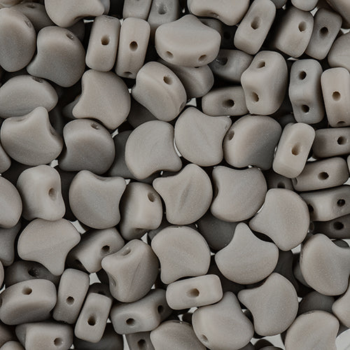 Matubo Czech Ginko 2-Hole 50g Opaque Grey