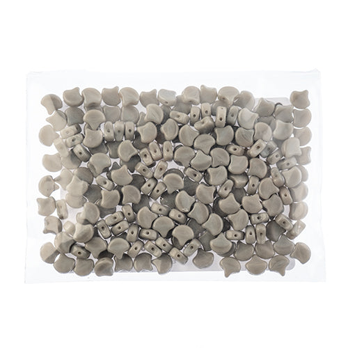 Matubo Czech Ginko 2-Hole 50g Opaque Grey