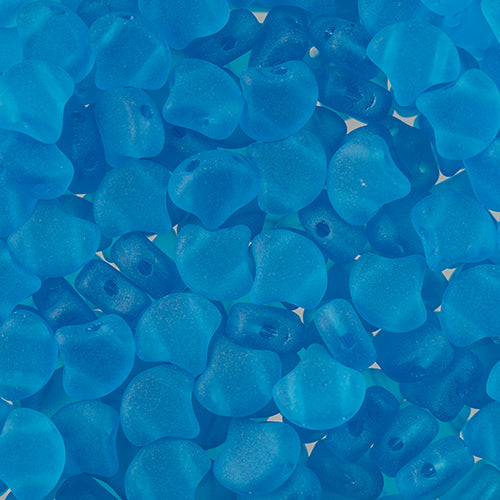 Matubo Czech Ginko 2-Hole apx. 12g vials Transparent Aquamarine
