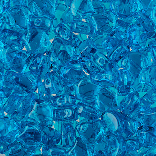 Matubo Czech Ginko 2-Hole 50g Transparent Aquamarine