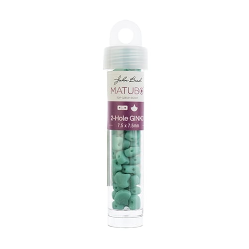 Matubo Czech Ginko 2-Hole apx. 12g vials Turquoise 