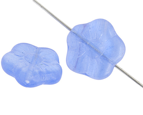 Glass Pressed Bead Flower 15mm 