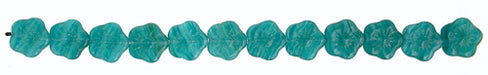 Glass Pressed Bead Flower 15mm 