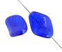 Glass Pressed Bead Twisted Oval 19x13mm